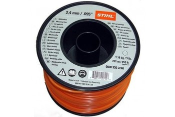 Косильна струна STIHL, Ø 2,4 мм х 261 м, кругла, малошумна, Косильні струни